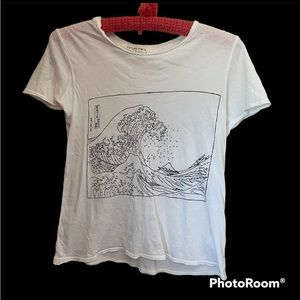Urban Outfitters graphic The Great Wave off Kanagawa top